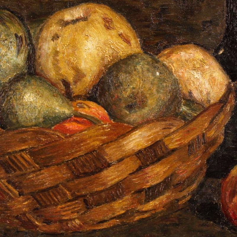 20th Century Dutch Still Life Oil Painting Signed And Dated