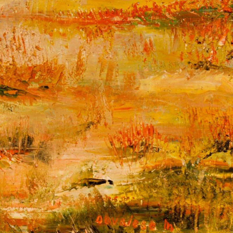 20th Century Dutch Signed Oil Painting Depicting Impressionist Landscape