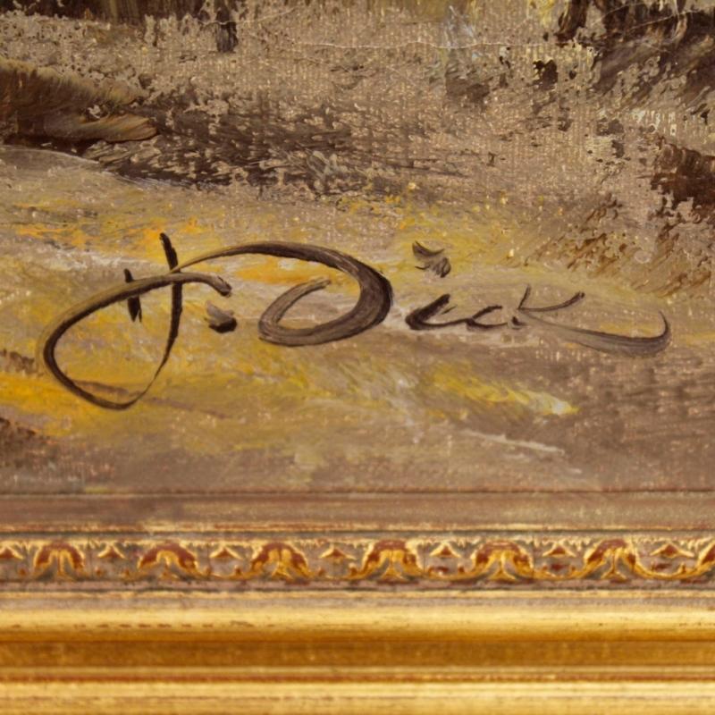 20th Century French Oil Painting Depicting Paris View