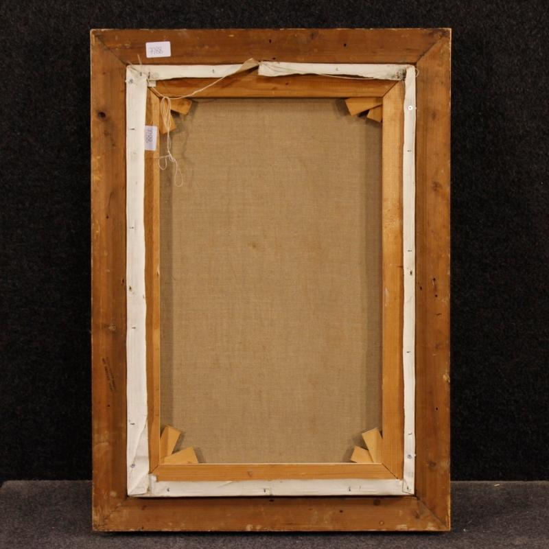 20th Century Dutch Signed Painting View of Cathedral