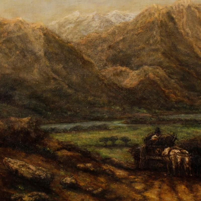 20th Century French Signed Landscape Oil Painting
