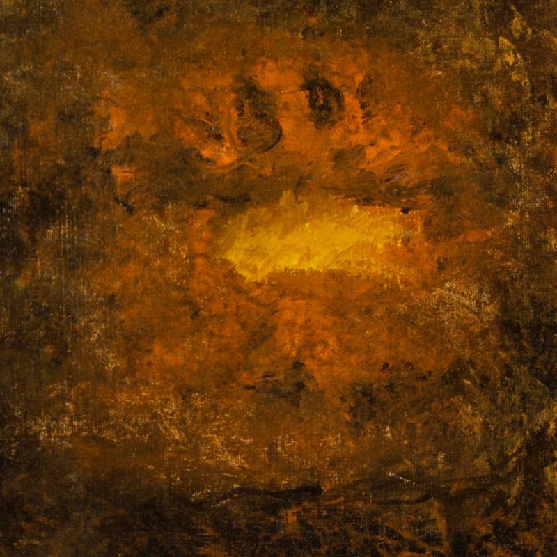 20th Century American Abstract Painting Oil On Canvas