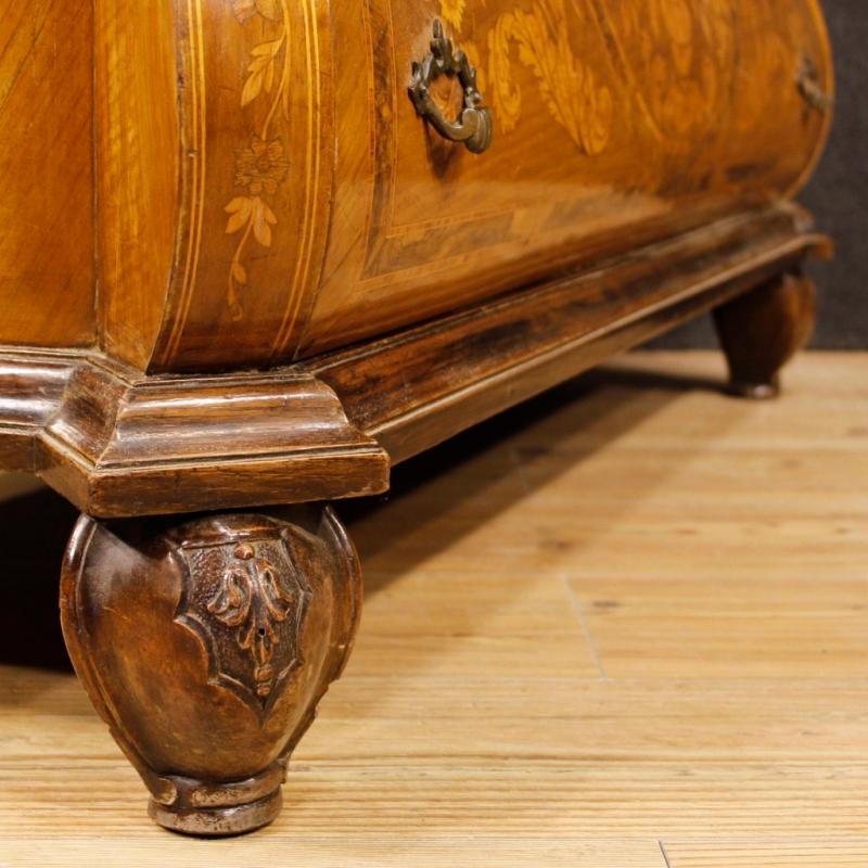 Dutch Bureau In Inlaid Walnut, Burl, Rosewood, Maple, Mahogany, Fruitwood 20th Century