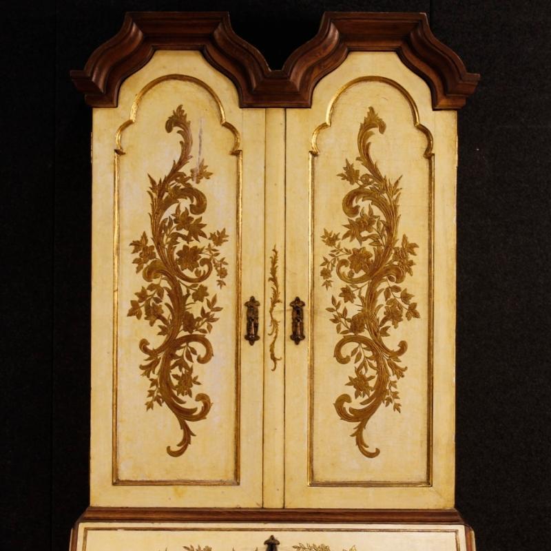 Spanish Trumeau in Lacquered and Gilt Wood from 20th Century