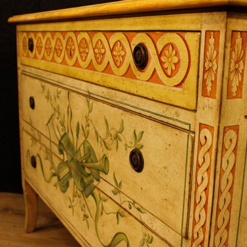 French Dresser In Lacquered and Painted Wood In Louis XVI Style 20th Century