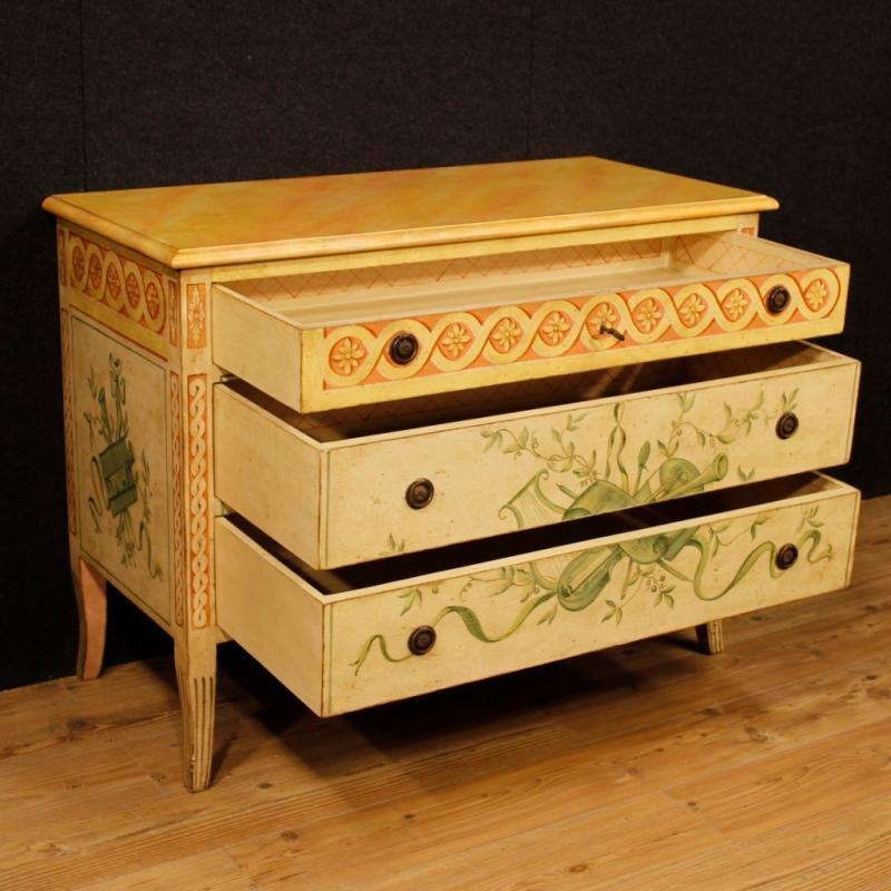 French Dresser In Lacquered and Painted Wood In Louis XVI Style 20th Century
