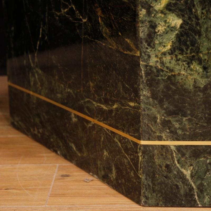 Muller Of Mexico Dining Table In Marble, Wood, Metal From 20th Century