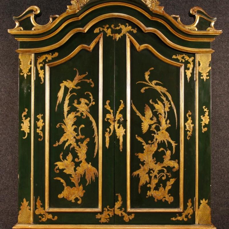 Venetian Trumeau In Lacquered And Gilt Wood From 20th Century