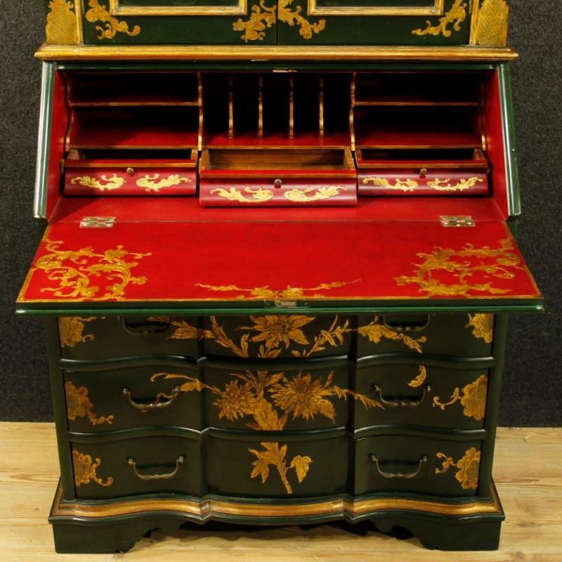 Venetian Trumeau In Lacquered And Gilt Wood From 20th Century