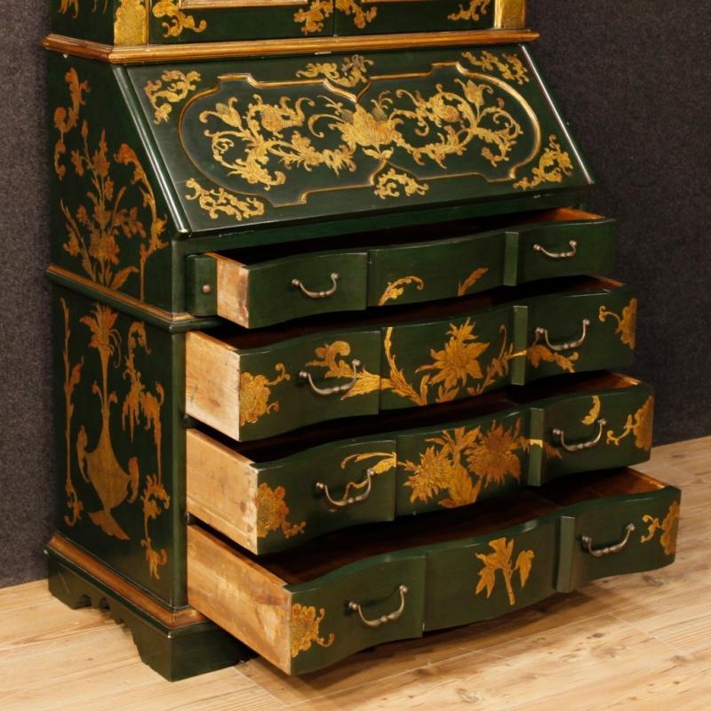 Venetian Trumeau In Lacquered And Gilt Wood From 20th Century