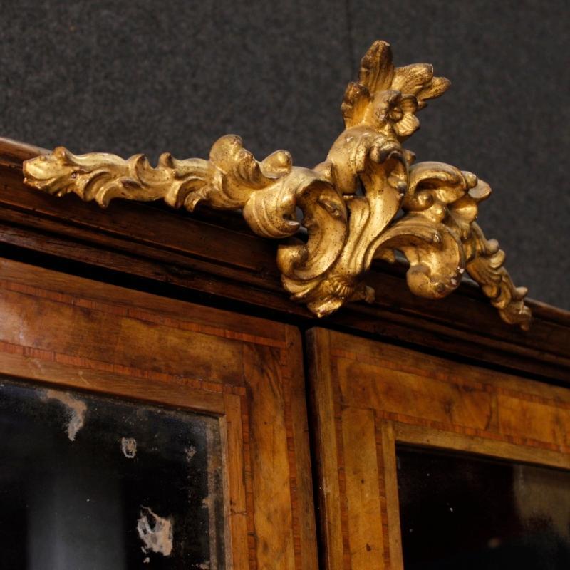 Italian Trumeau Louis XVI In Rosewood, Walnut, Burl Walnut From 18th Century
