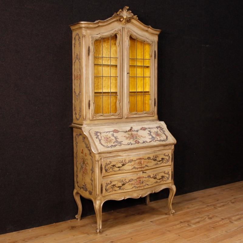 French Trumeau In Lacquered And Painted Wood From 20th Century