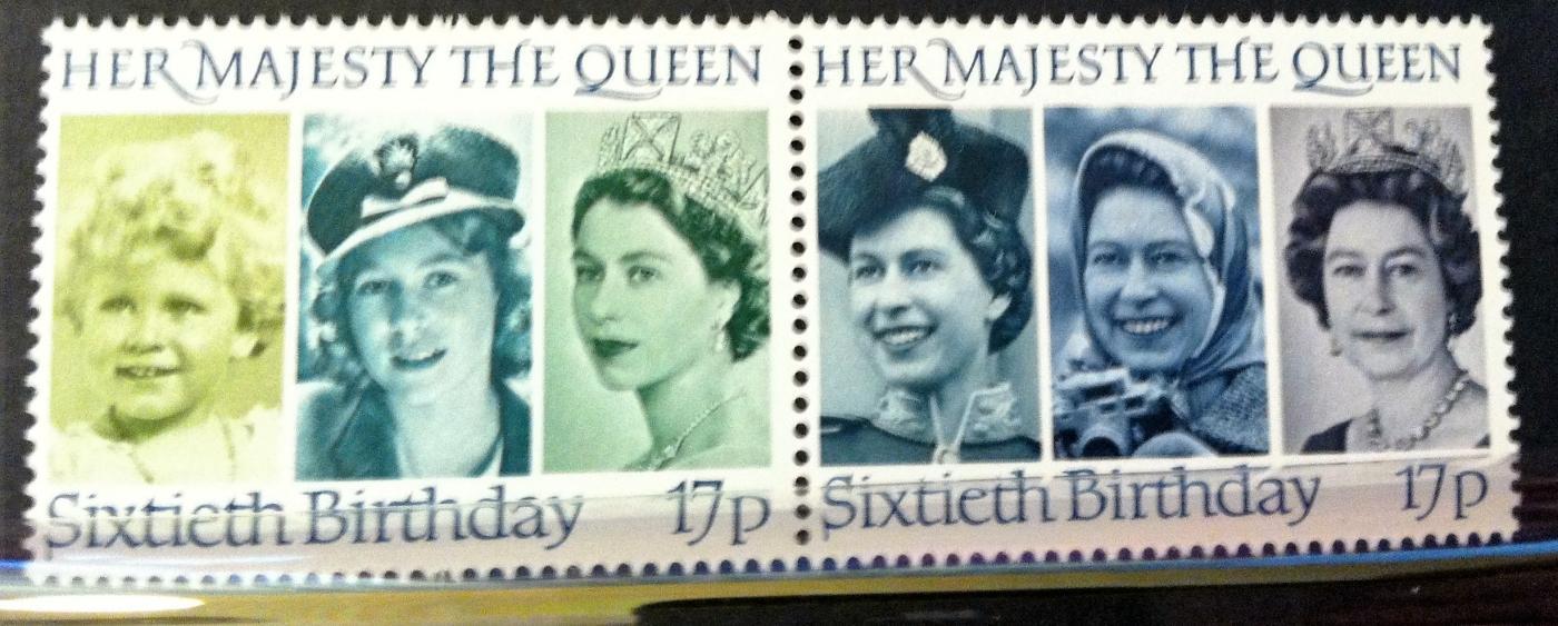 1986 ROYAL MAIL MINT STAMPS SET~60th BIRTHDAY THE QUEEN