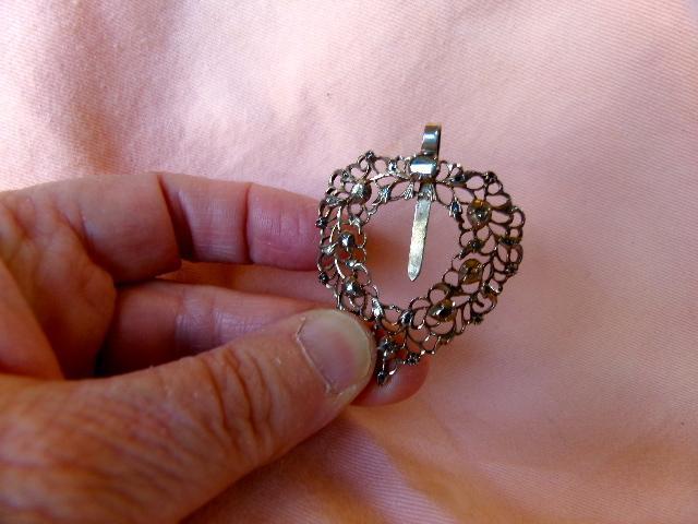 Georgian Diamond and Silver Sash Brooch