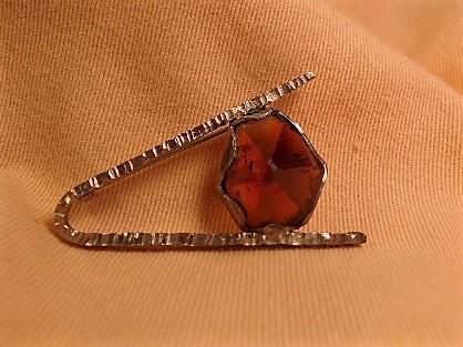 Amber Comet Brooch