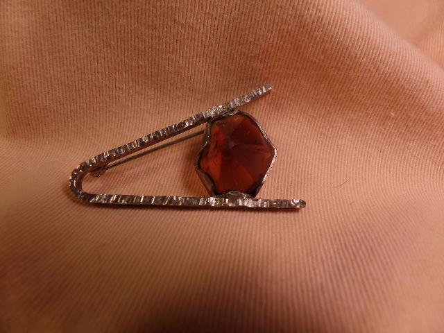 Amber Comet Brooch