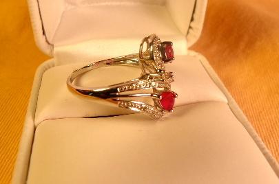 Ruby, Diamond 14Kt. Ring