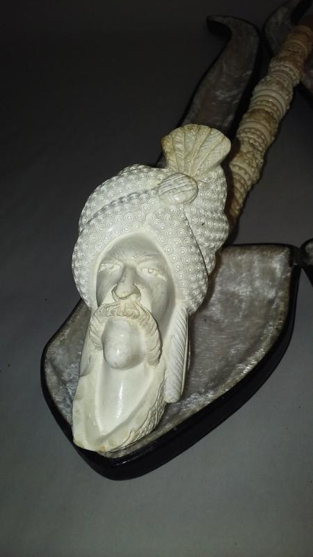 RARE Meerschaum Pipe Hand Carved Beautiful Decorative pipe