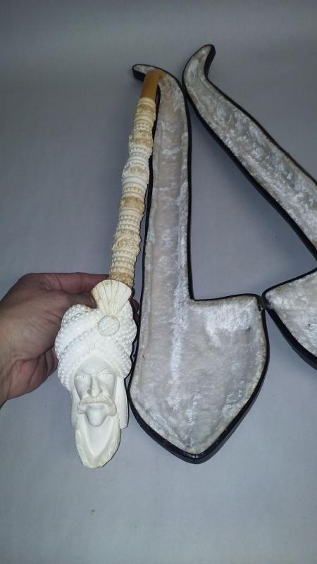 RARE Meerschaum Pipe Hand Carved Beautiful Decorative pipe