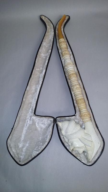 RARE Meerschaum Pipe Hand Carved Beautiful Decorative pipe