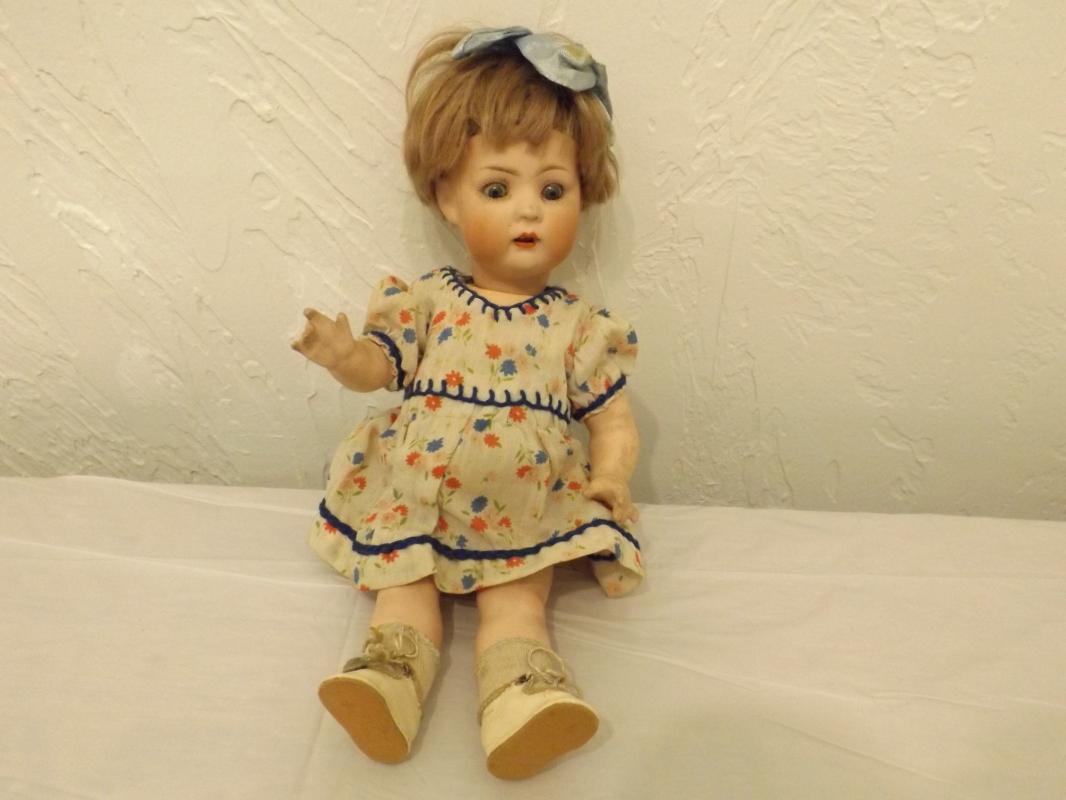 Bisque Doll S& H Baby mold Bisque Doll DR91 with back of head markings,