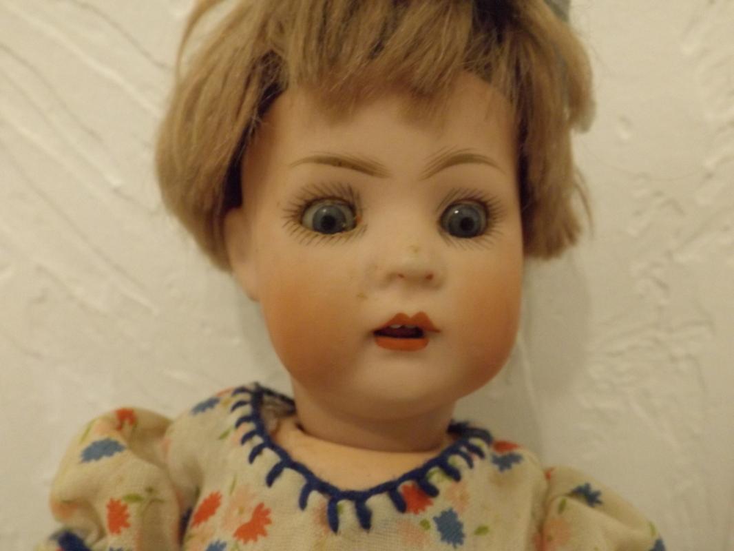 Bisque Doll S& H Baby mold Bisque Doll DR91 with back of head markings,