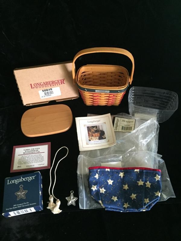 Longaberger 2001 Inaugural Basket Set