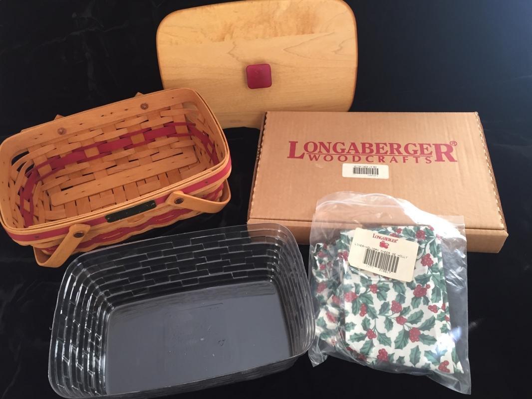 Longaberger 1996 Holiday Cheer Basket (Red)