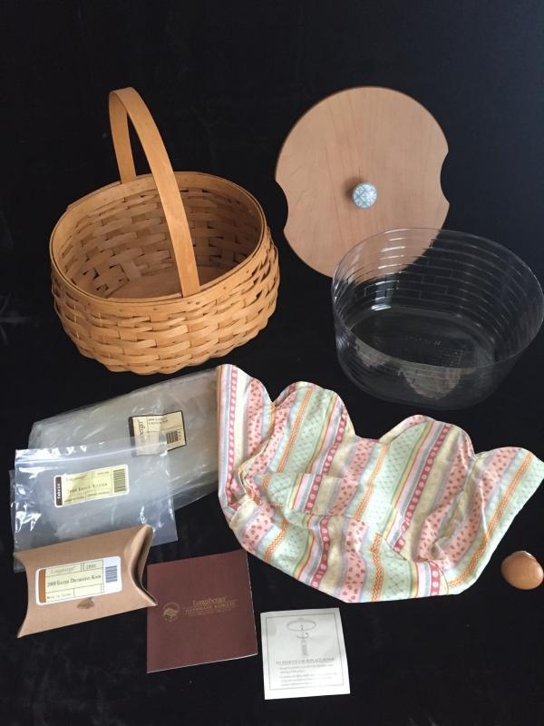 Longaberger 2008 Large Easter Basket Set (Warm Brown)