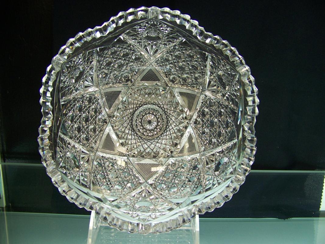 Clear Cut Glass Bowl