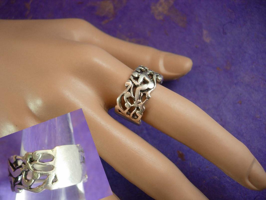 Erotica Silver Ring Vintage Sterling ring 7.3 grams nude ring naughty sex ring Size 9 3/4 Unisex Jewelry wedding band ladies womens jewelry