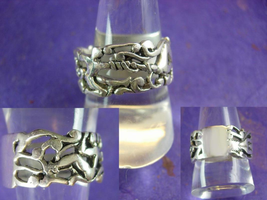 Erotica Silver Ring Vintage Sterling ring 7.3 grams nude ring naughty sex ring Size 9 3/4 Unisex Jewelry wedding band ladies womens jewelry