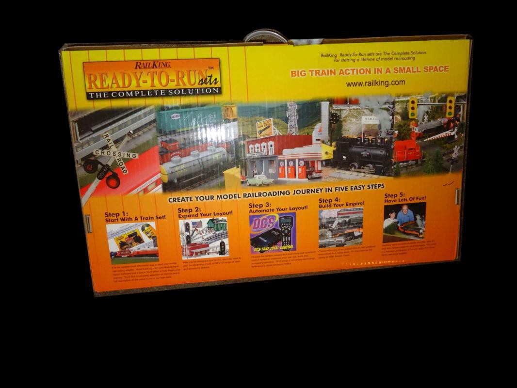 RailKing Ready to Run TRAIN Set Sealed box PLUS extra train and track Never used Rail King Santa fe