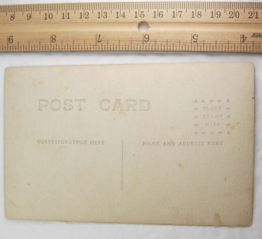 1900's Grandpa and Grandchild RPPC Postcard real photo with hat