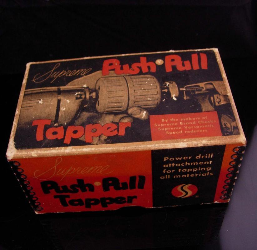 Supreme Push Pull Tapper / vintage tool accessory / gift for him / machinist gift / original box