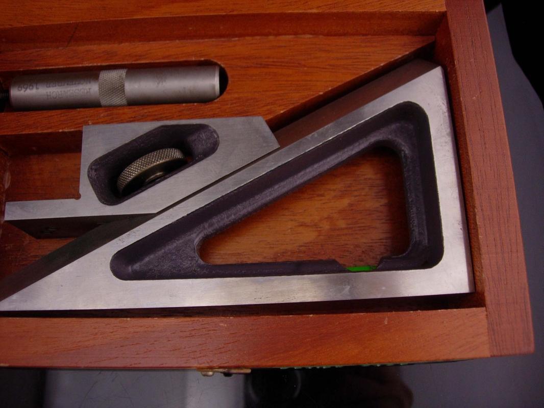 Vintage planer / original wood box / Browne & sharpe / sharpening tool / gift for him / machinist gauge / rams head products / stamp