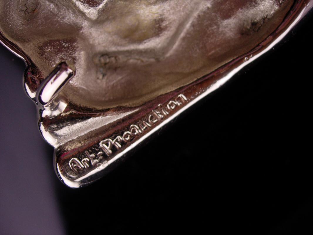 Vintage Nude Buckle / erotic signed Cesar Ugarte / Silver rhinestone womens buckle / gay interest mens buckle / mythical goddess / statement
