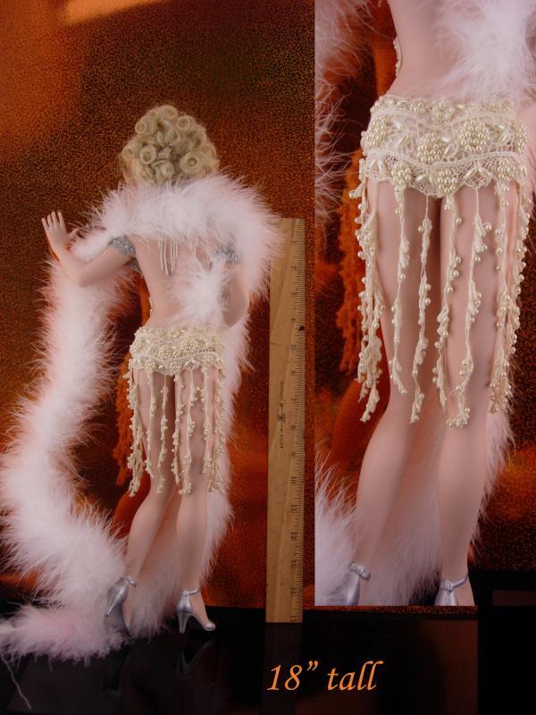 Signed Flapper Doll / Vintage 19