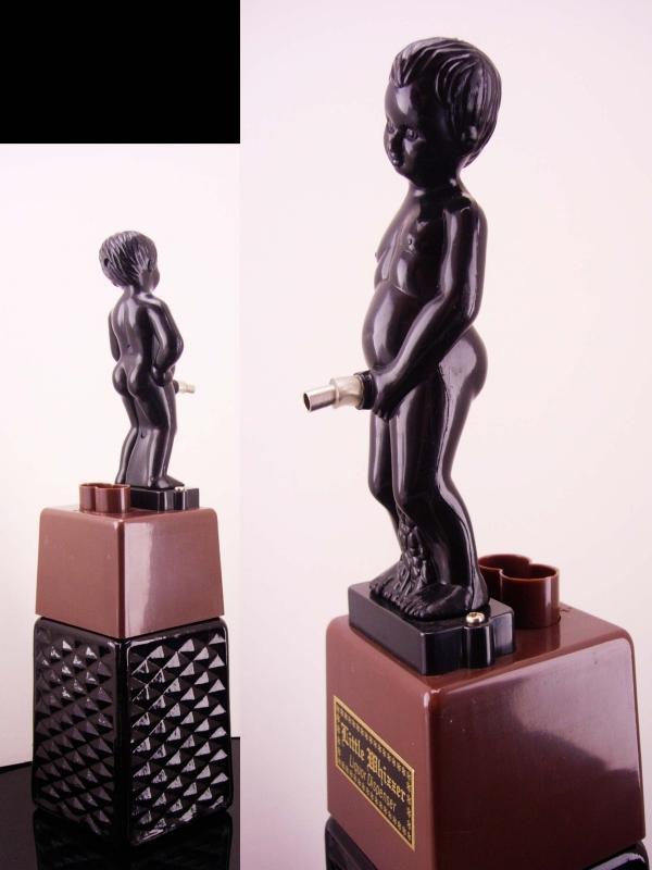 Naughty French le Pisseur bottle / Vintage Risque liquor bottle / whimsical nude / barware bottle / mancave gift / gag gift for men