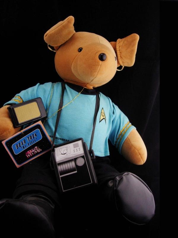 Vintage Teddy Bear / Halloween Costume / star Trek gift / Mr. Spock / North American Bear / Stuffed Animal / Vulcan gift