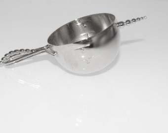 Rare Napier Shot glass / silver jigger / 1920 Irish coffee measure / Bartender gift / new years gift / 2 ounce / original patent 1876