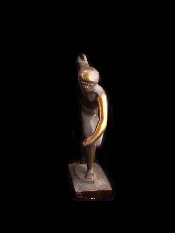 Ancient Greek Bronze Statue / vintage Discus Thrower of Myron / Olympics sculpture / Chairish statue / Male athlete / gift for him