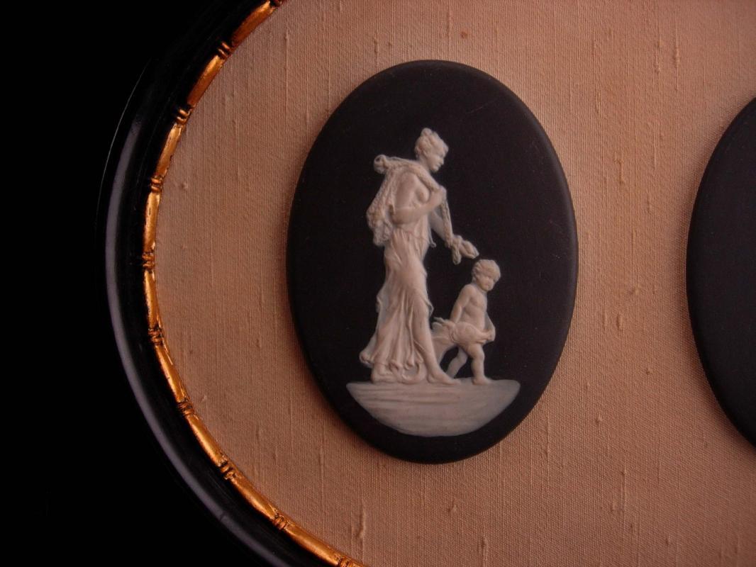 Antique Framed Victorian angels / wedgwood goddess plaques / Mother Angel / Child Baby / Vintage Italian / mythical women / greek mythology
