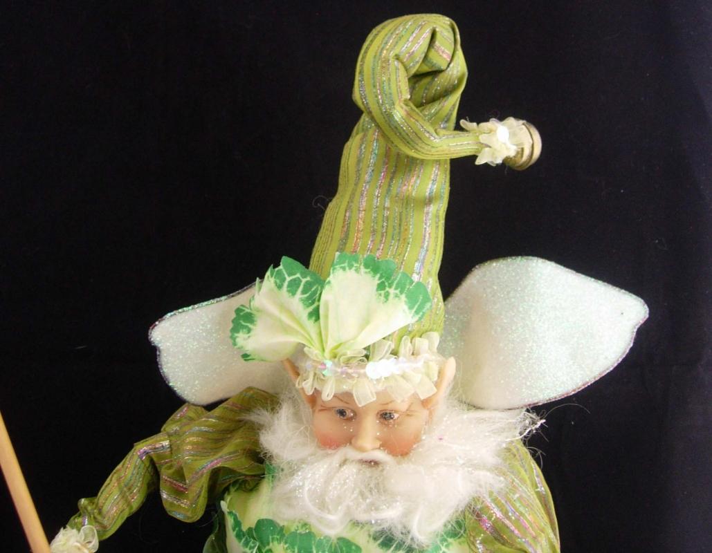 Large Vintage Mark Davis Fairy / Gardener gift / Gnome ornament / cabbage elf / chef gift / christmas gift / grandmother gift / shelf sitter