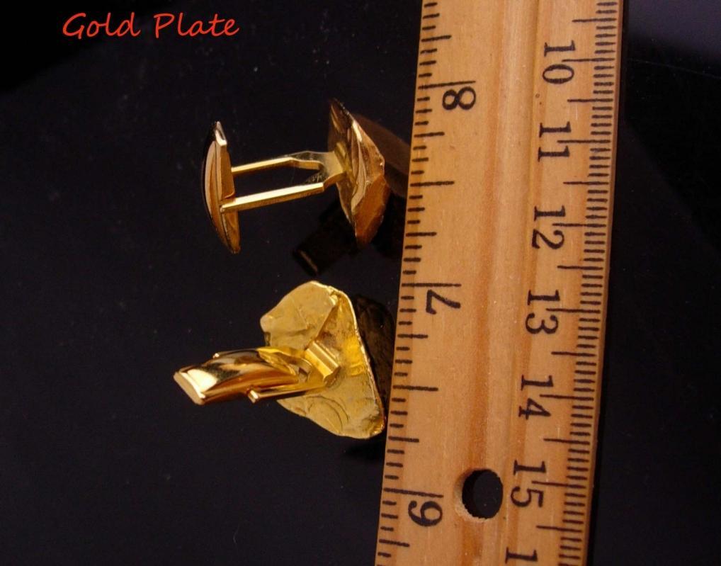 Gold Nugget cufflinks / designer Judy Lee / tuxedo set . Vintage Kaflinks / groom cuff links / Wedding Formal Wear / Fine Clothing Jewelry