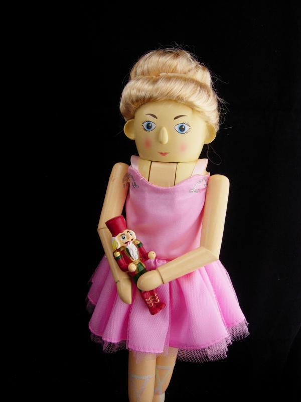 Ballerina nutcracker / pink tutu / christmas display / ballet dancer / Girls christmas gift / sparkling shoes / christmas decoration