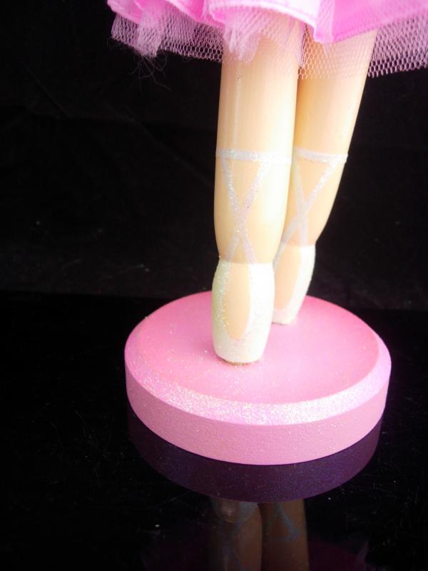 Ballerina nutcracker / pink tutu / christmas display / ballet dancer / Girls christmas gift / sparkling shoes / christmas decoration