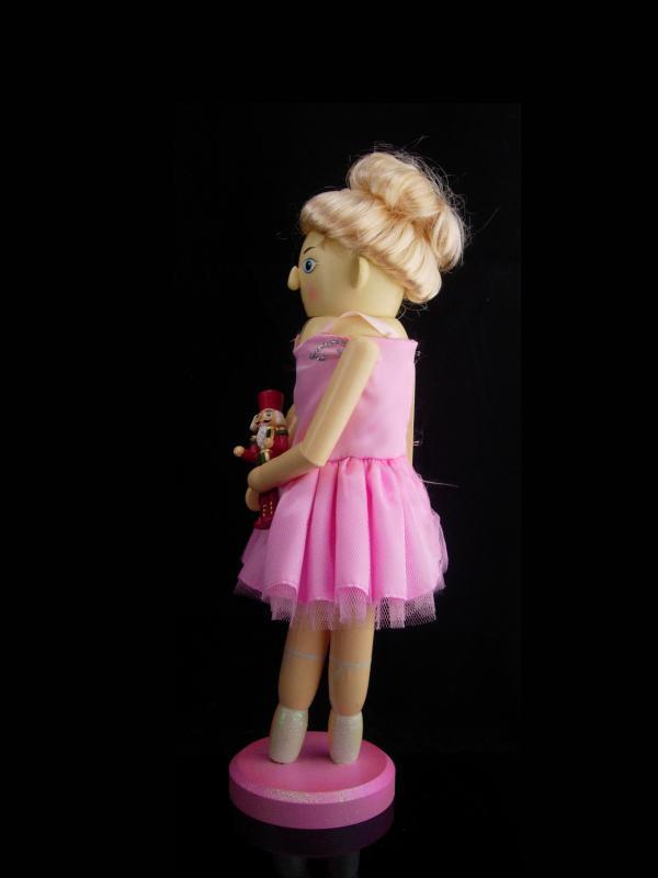 Ballerina nutcracker / pink tutu / christmas display / ballet dancer / Girls christmas gift / sparkling shoes / christmas decoration