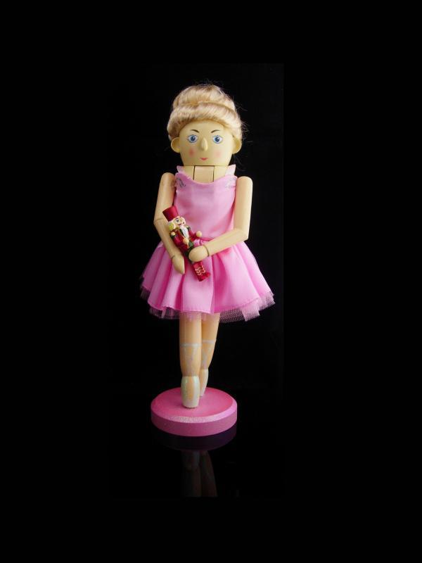 Ballerina nutcracker / pink tutu / christmas display / ballet dancer / Girls christmas gift / sparkling shoes / christmas decoration