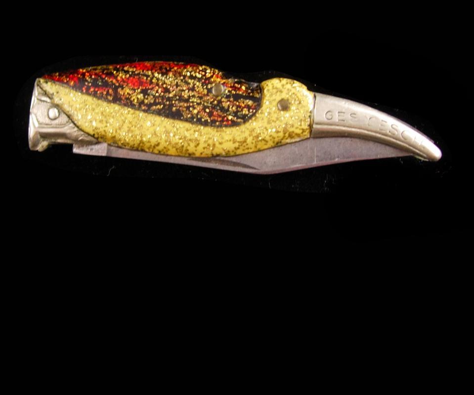 Ges Gesch FIGURAL BIRD / antique folding pocket knife